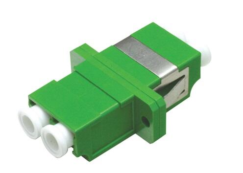 ADA-LCAPCUDGREEN Fiberworks AS  Adapter SM LC/APC-DPX Green With flange, metall clip, Zr. sleeve